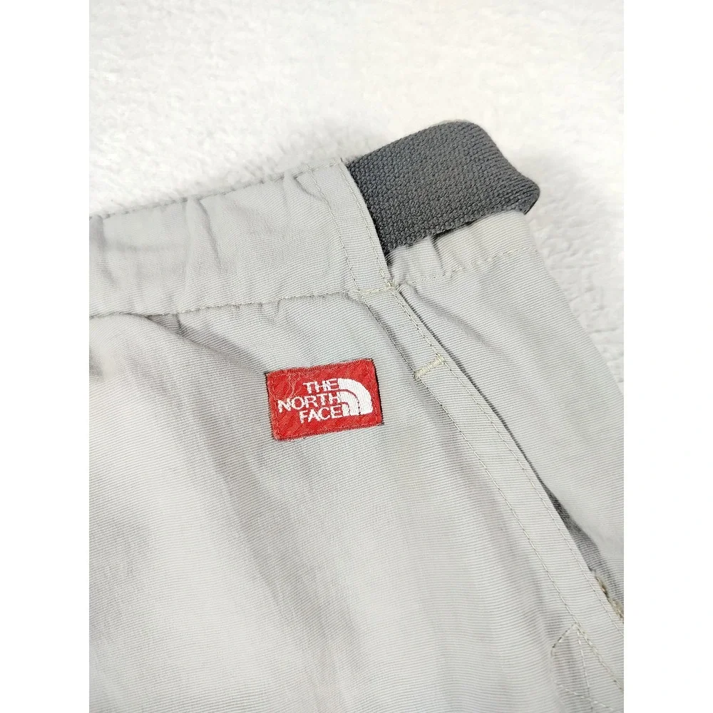 The North Face Shorts Men Large Gray Nylon Cargo Hiking Belted Outdoors Gorpcore